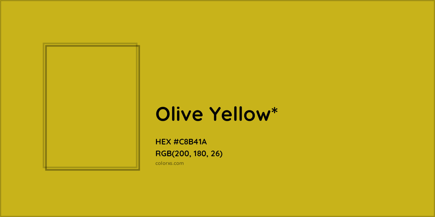 HEX #C8B41A Color Name, Color Code, Palettes, Similar Paints, Images