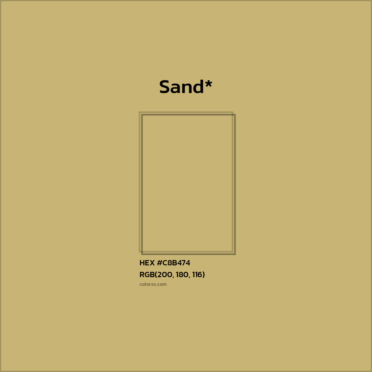 HEX #C8B474 Color Name, Color Code, Palettes, Similar Paints, Images