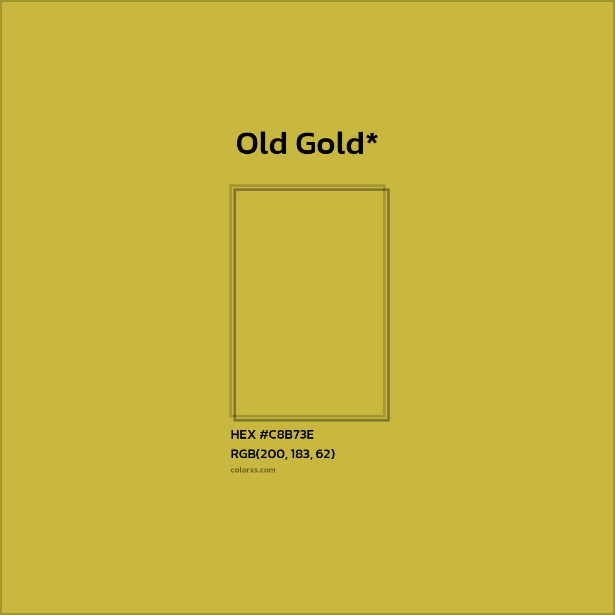 HEX #C8B73E Color Name, Color Code, Palettes, Similar Paints, Images