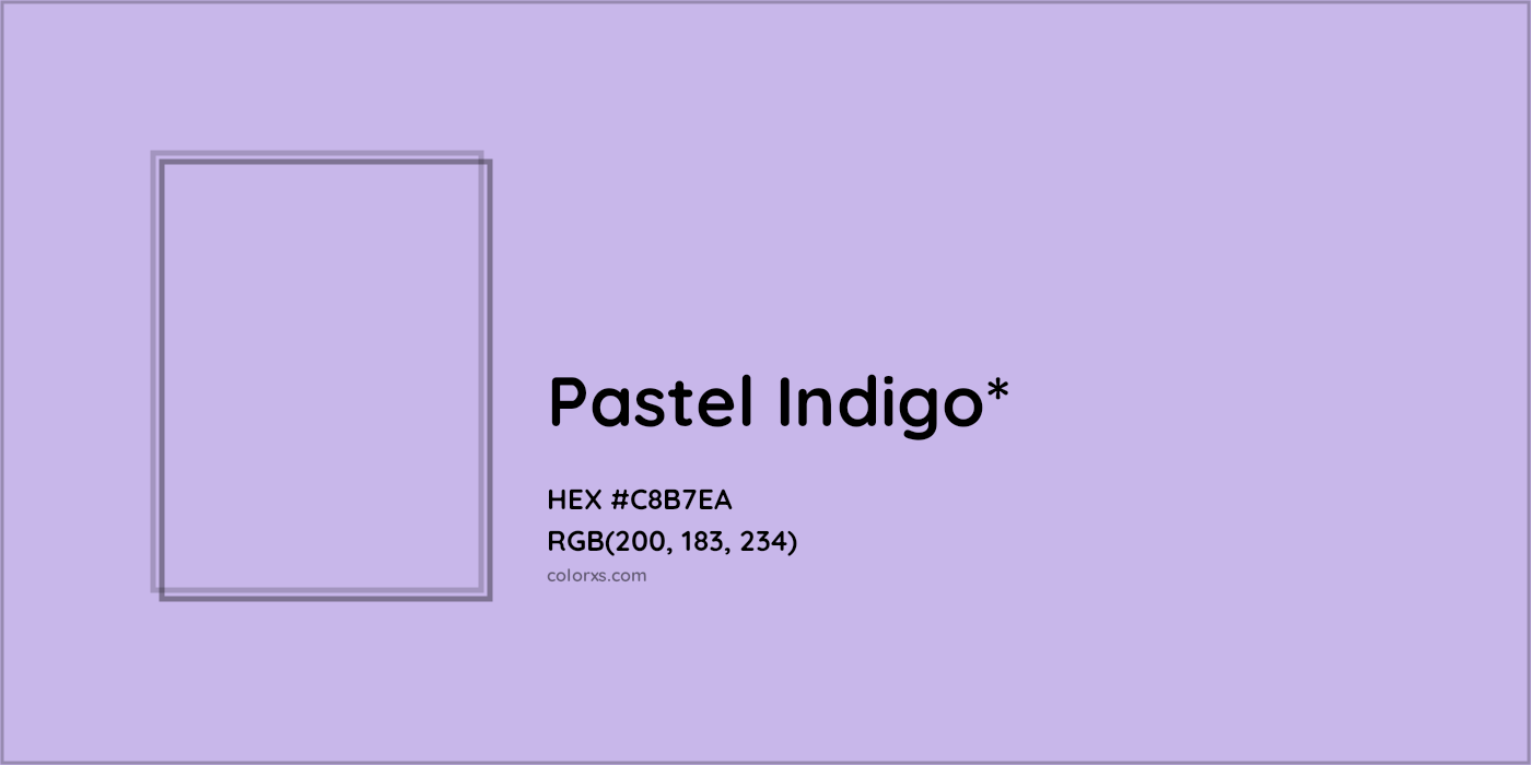 HEX #C8B7EA Color Name, Color Code, Palettes, Similar Paints, Images