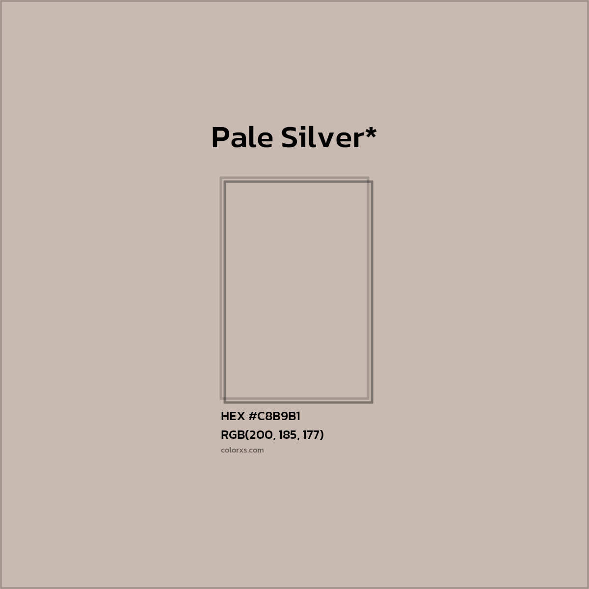 HEX #C8B9B1 Color Name, Color Code, Palettes, Similar Paints, Images