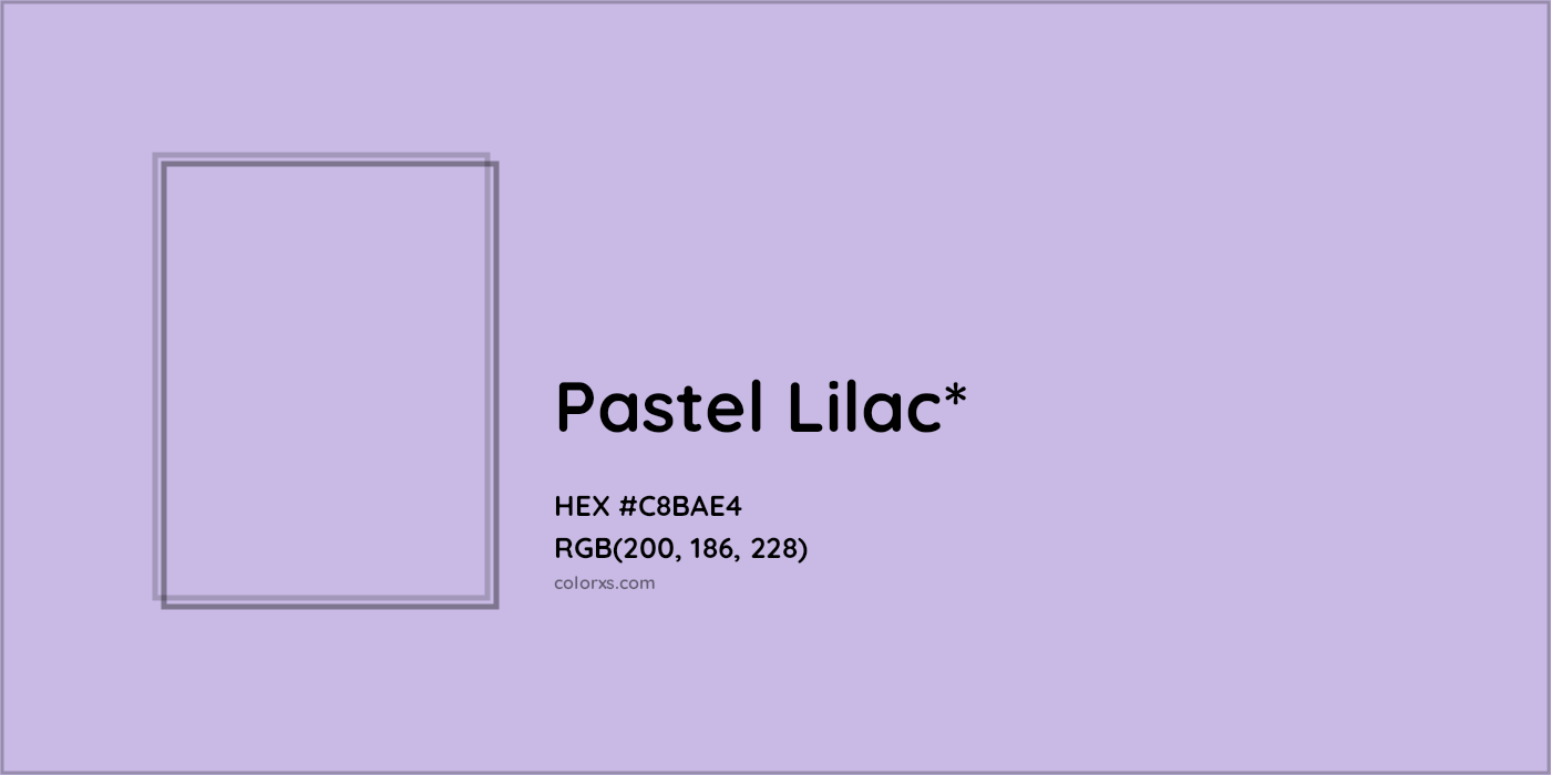 HEX #C8BAE4 Color Name, Color Code, Palettes, Similar Paints, Images