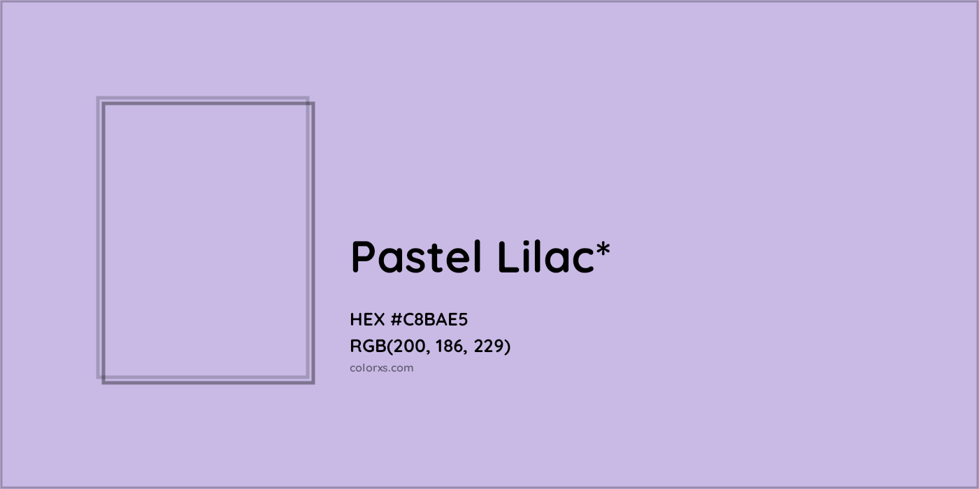 HEX #C8BAE5 Color Name, Color Code, Palettes, Similar Paints, Images