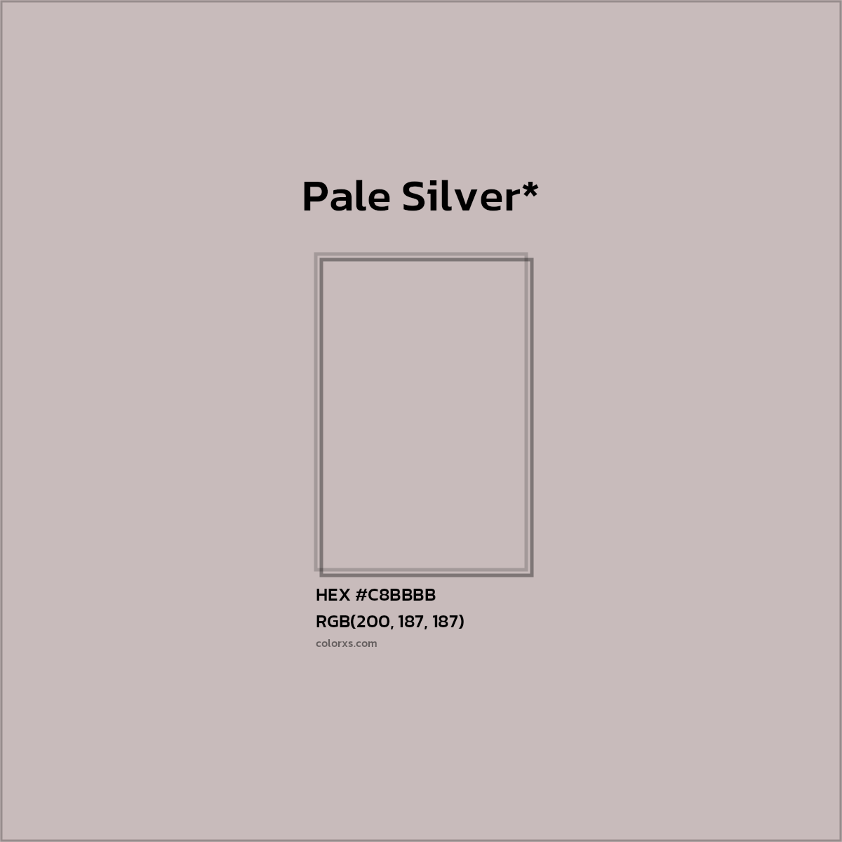 HEX #C8BBBB Color Name, Color Code, Palettes, Similar Paints, Images