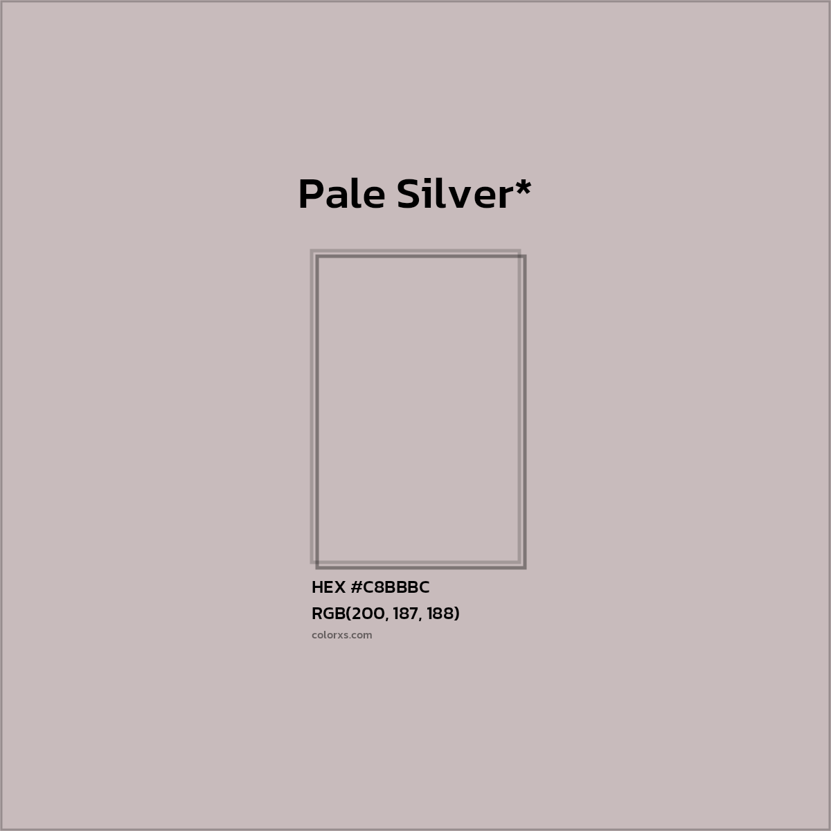 HEX #C8BBBC Color Name, Color Code, Palettes, Similar Paints, Images