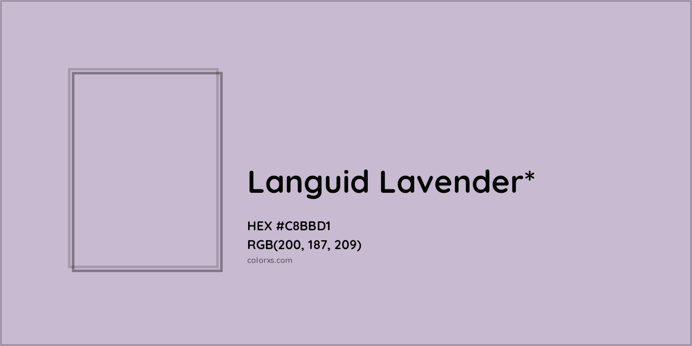 HEX #C8BBD1 Color Name, Color Code, Palettes, Similar Paints, Images