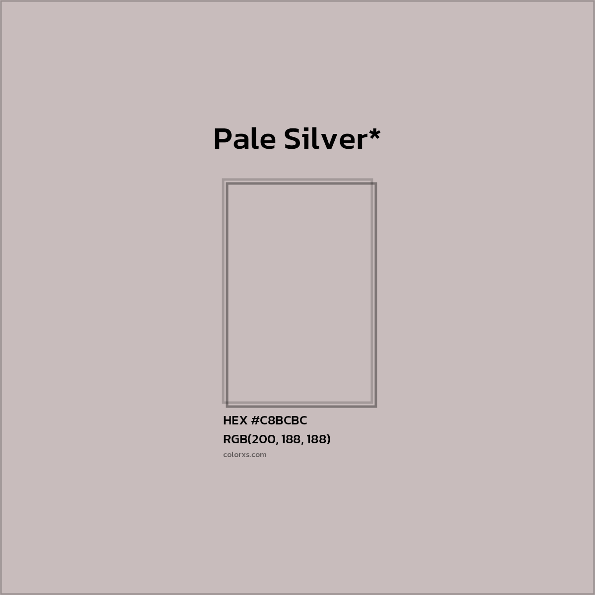 HEX #C8BCBC Color Name, Color Code, Palettes, Similar Paints, Images
