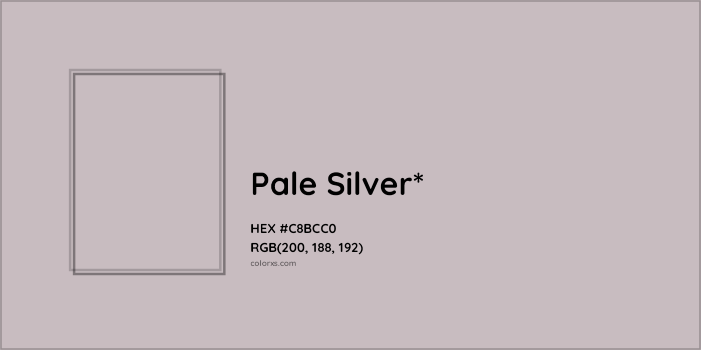 HEX #C8BCC0 Color Name, Color Code, Palettes, Similar Paints, Images