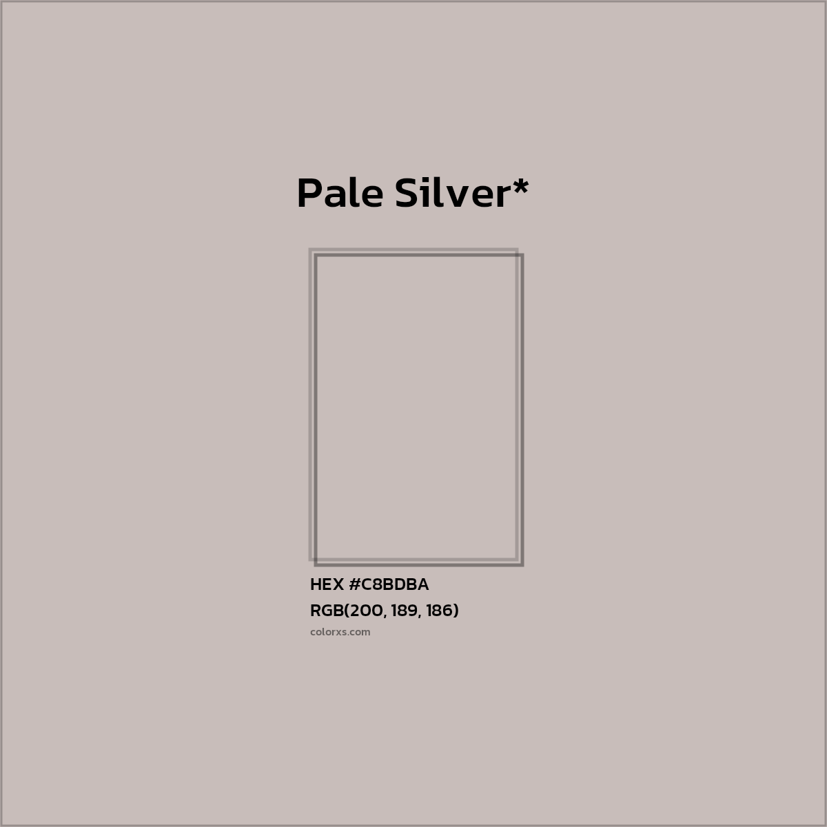HEX #C8BDBA Color Name, Color Code, Palettes, Similar Paints, Images