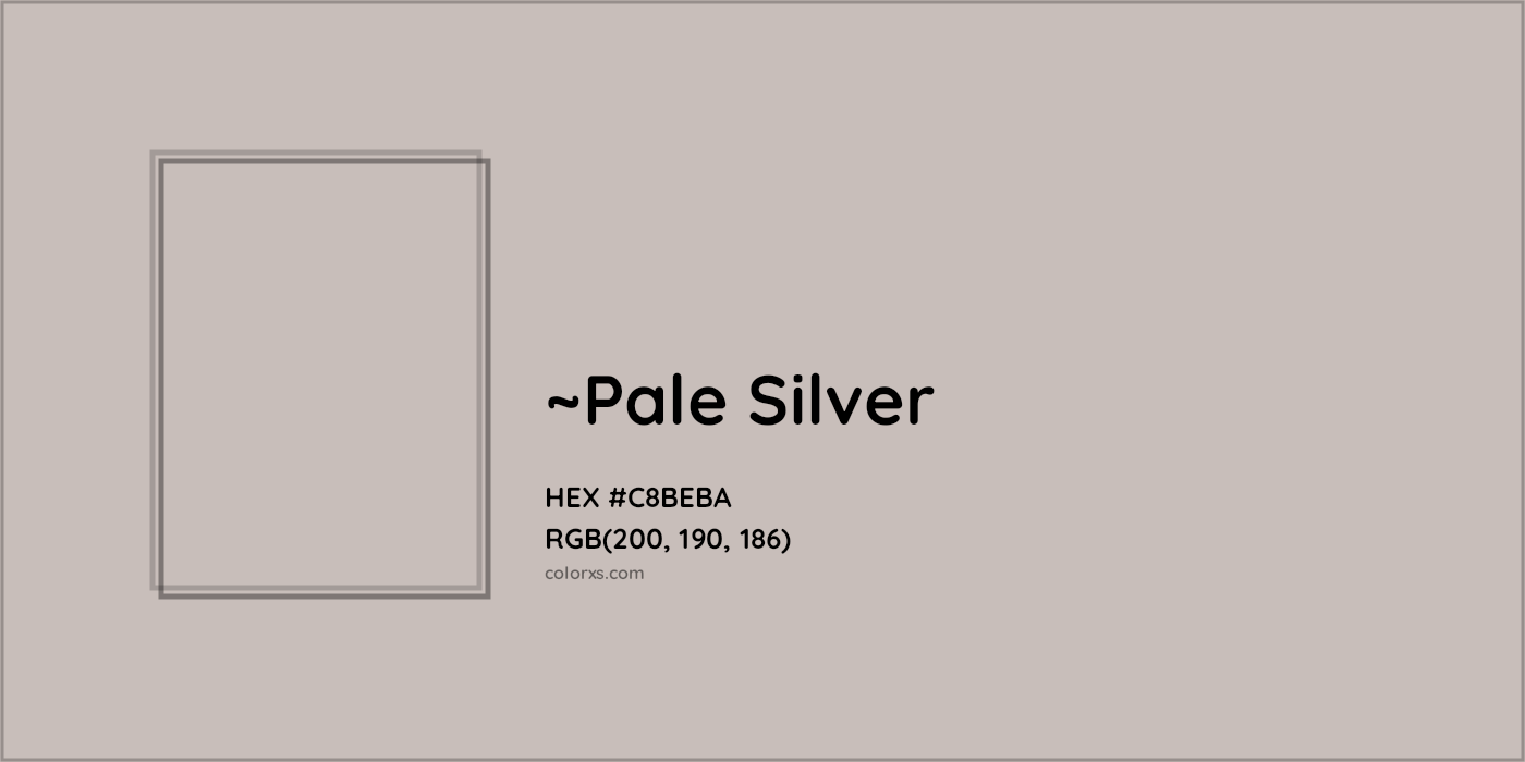 HEX #C8BEBA Color Name, Color Code, Palettes, Similar Paints, Images