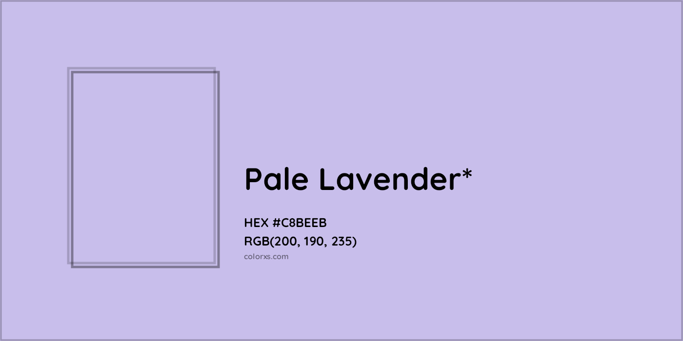 HEX #C8BEEB Color Name, Color Code, Palettes, Similar Paints, Images