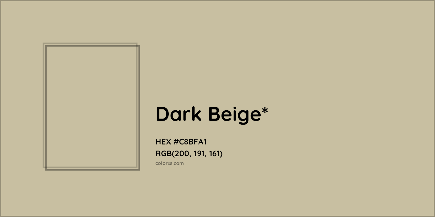 HEX #C8BFA1 Color Name, Color Code, Palettes, Similar Paints, Images