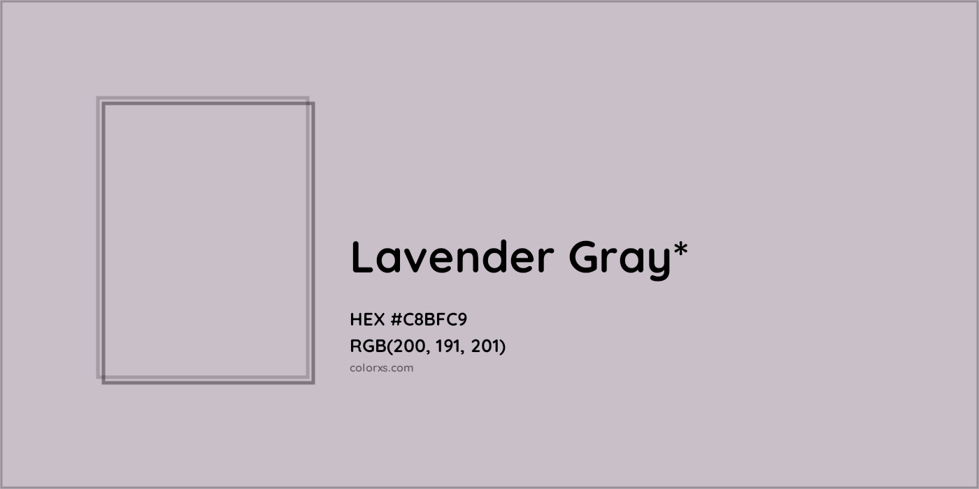 HEX #C8BFC9 Color Name, Color Code, Palettes, Similar Paints, Images