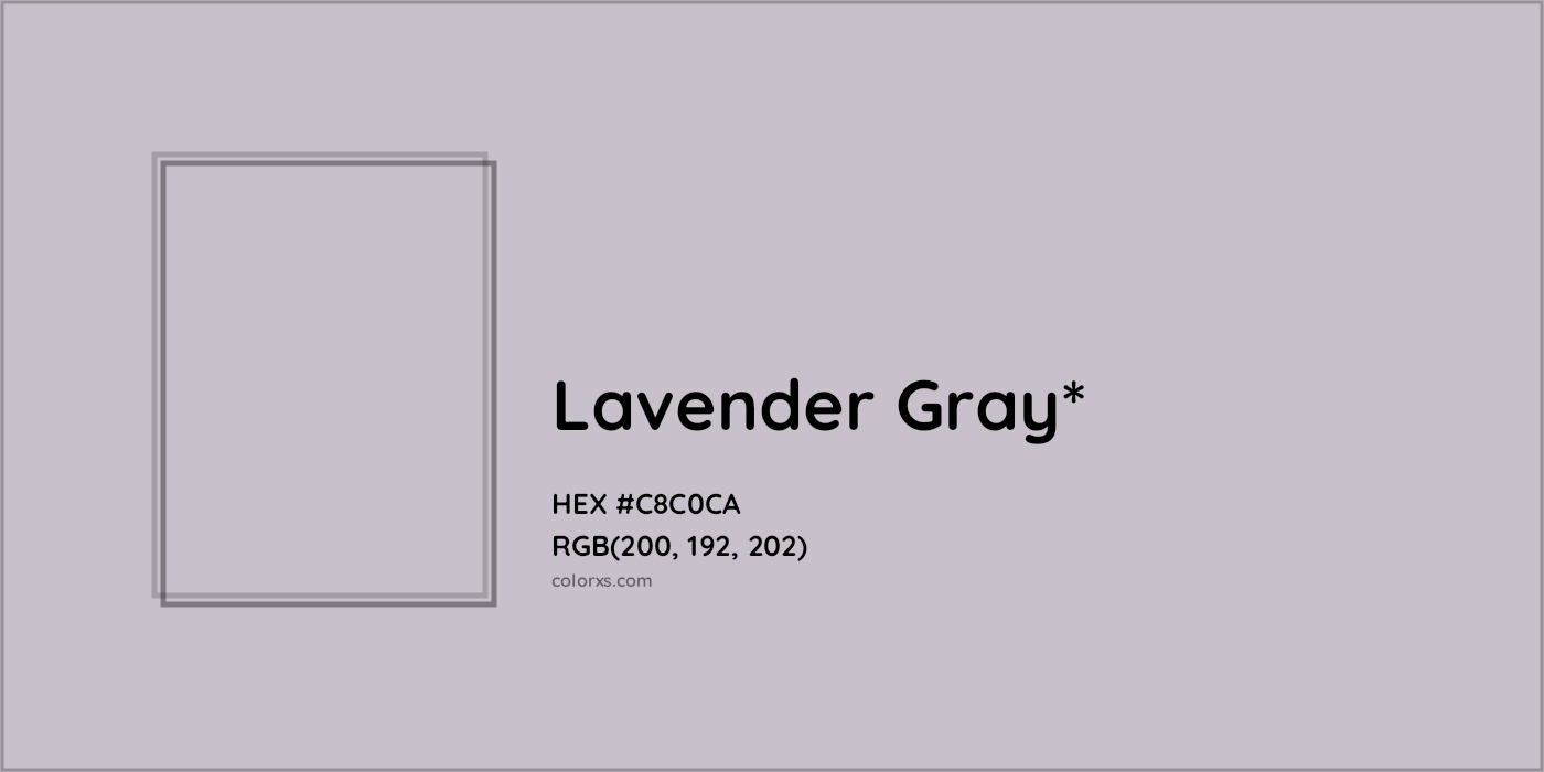 HEX #C8C0CA Color Name, Color Code, Palettes, Similar Paints, Images