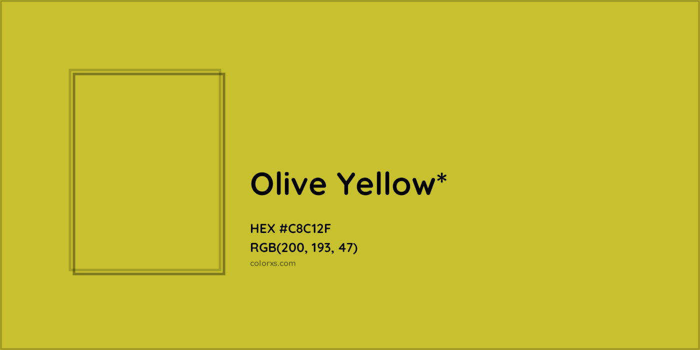 HEX #C8C12F Color Name, Color Code, Palettes, Similar Paints, Images