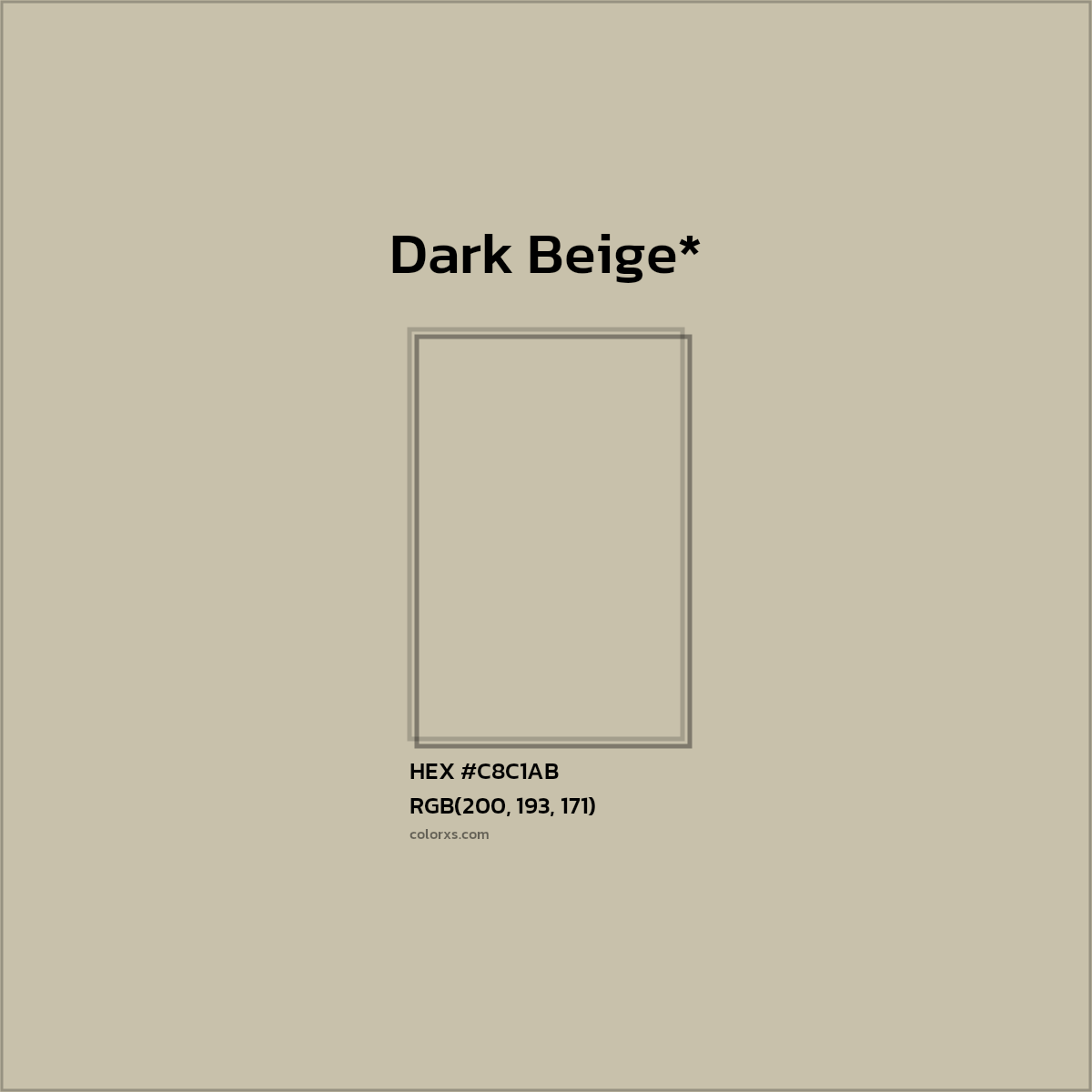 HEX #C8C1AB Color Name, Color Code, Palettes, Similar Paints, Images