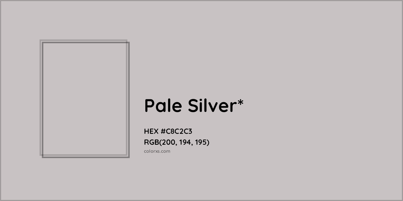 HEX #C8C2C3 Color Name, Color Code, Palettes, Similar Paints, Images