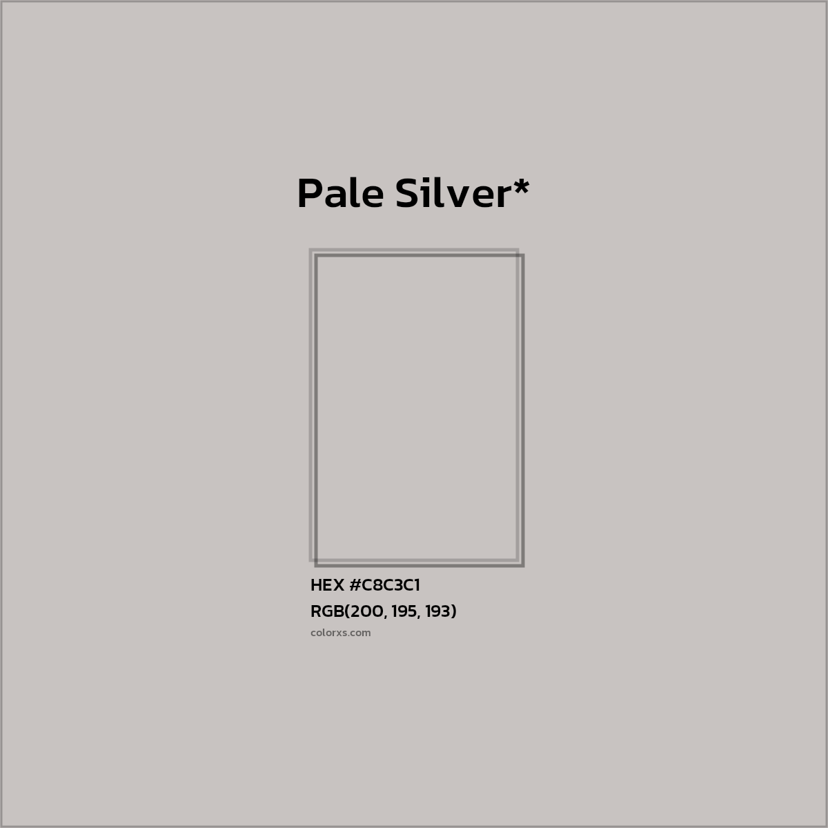 HEX #C8C3C1 Color Name, Color Code, Palettes, Similar Paints, Images