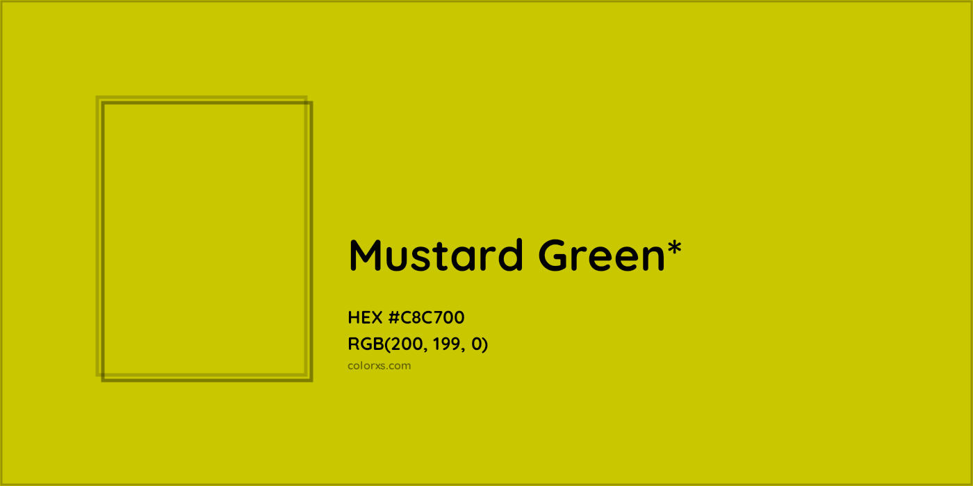 HEX #C8C700 Color Name, Color Code, Palettes, Similar Paints, Images