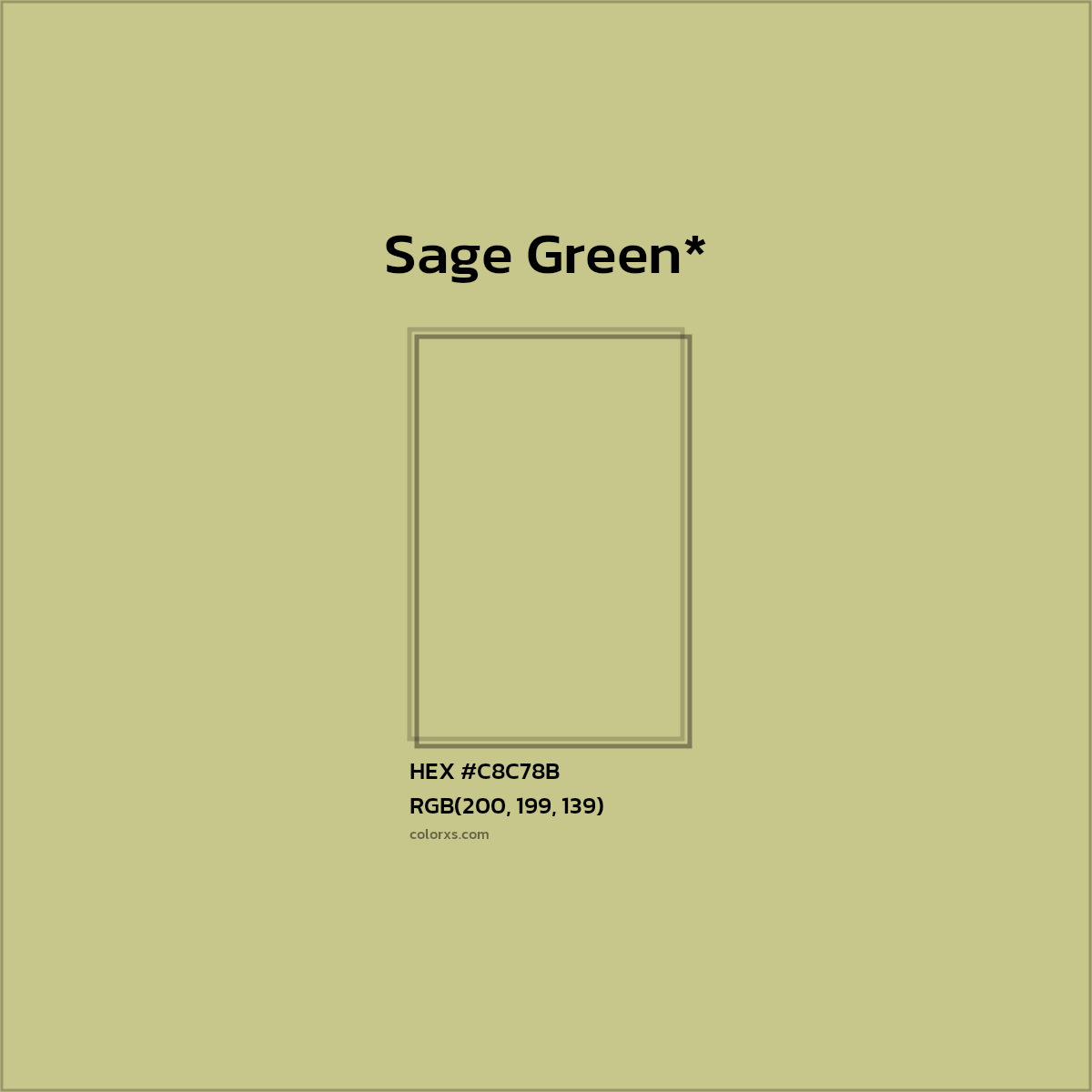 HEX #C8C78B Color Name, Color Code, Palettes, Similar Paints, Images