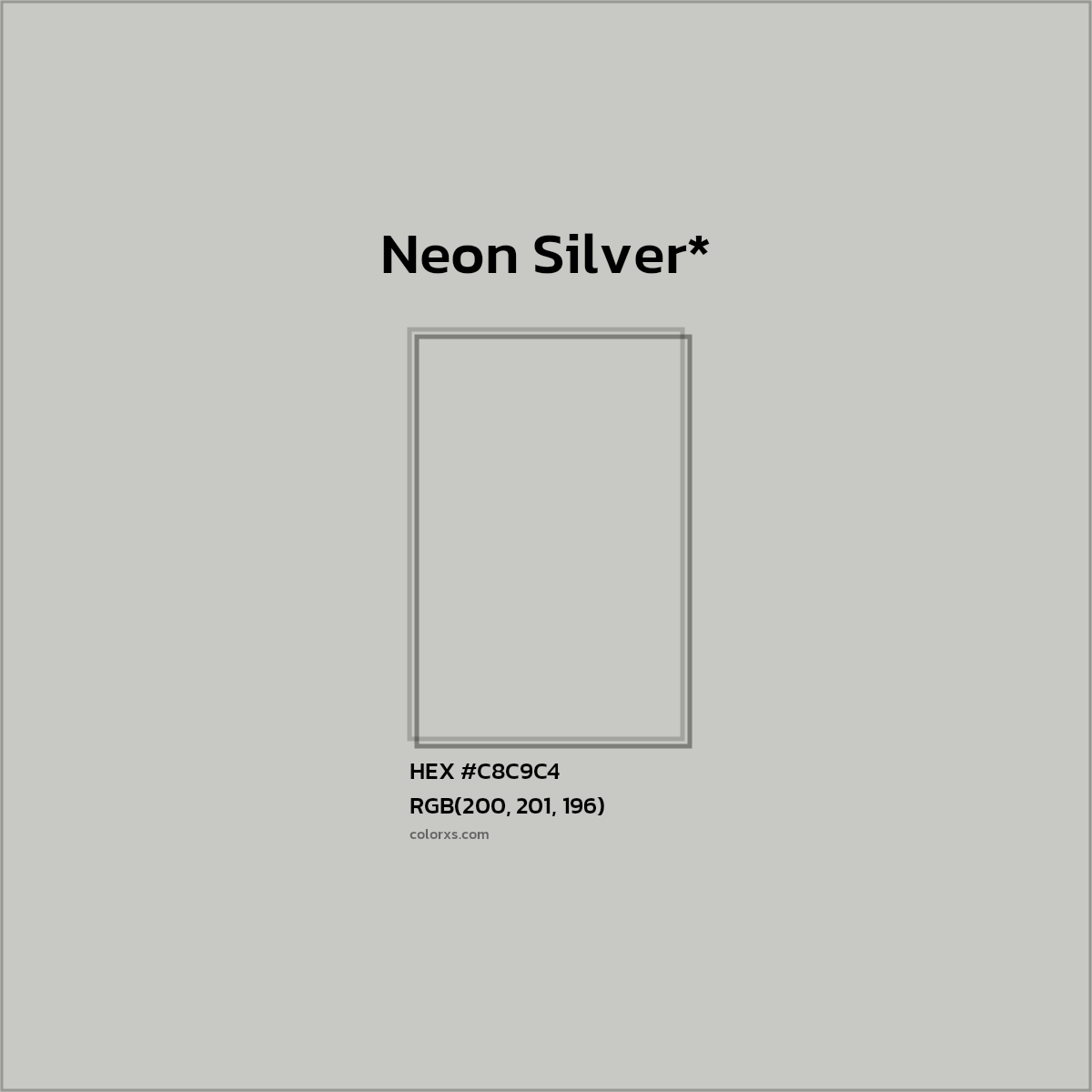 HEX #C8C9C4 Color Name, Color Code, Palettes, Similar Paints, Images