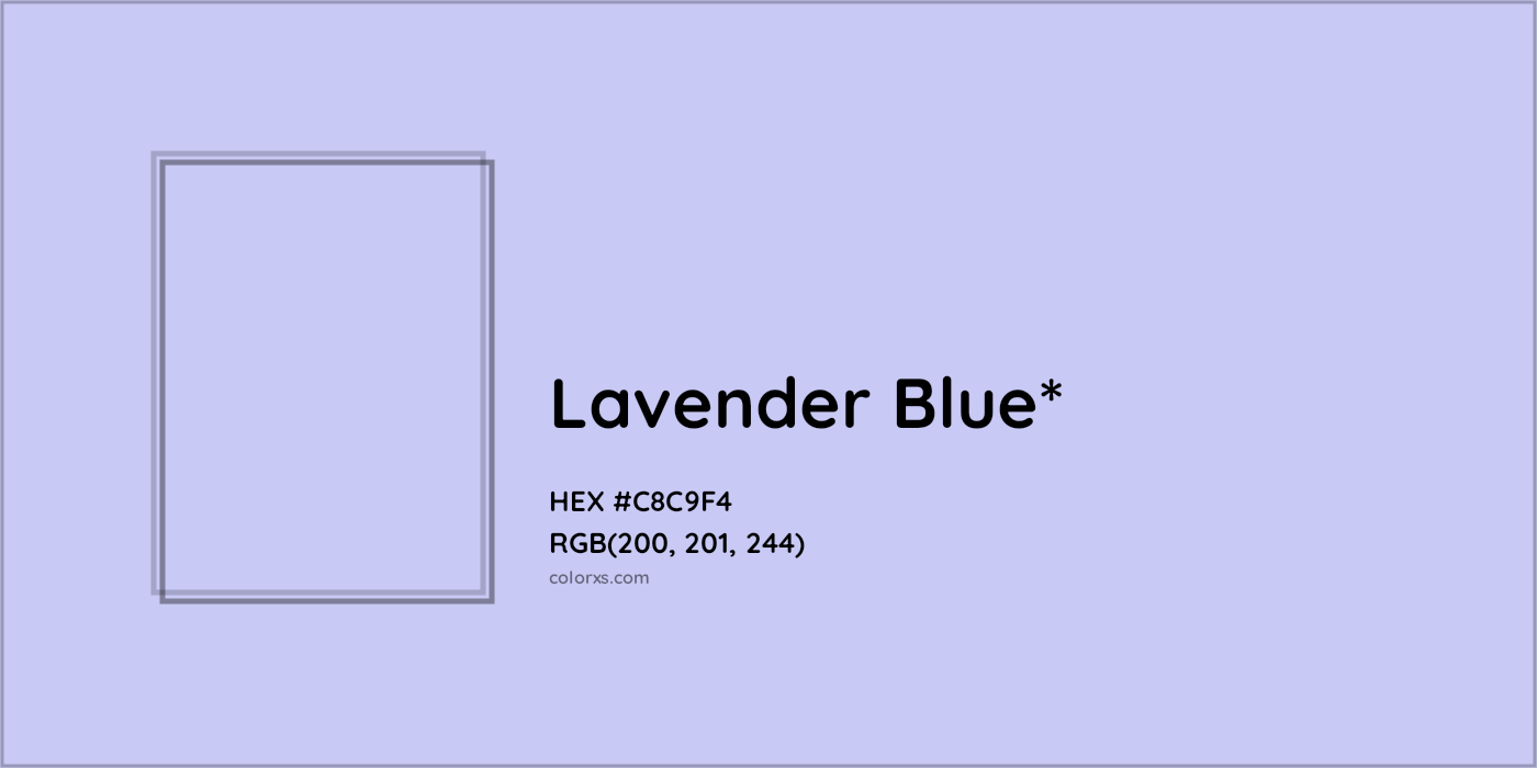 HEX #C8C9F4 Color Name, Color Code, Palettes, Similar Paints, Images