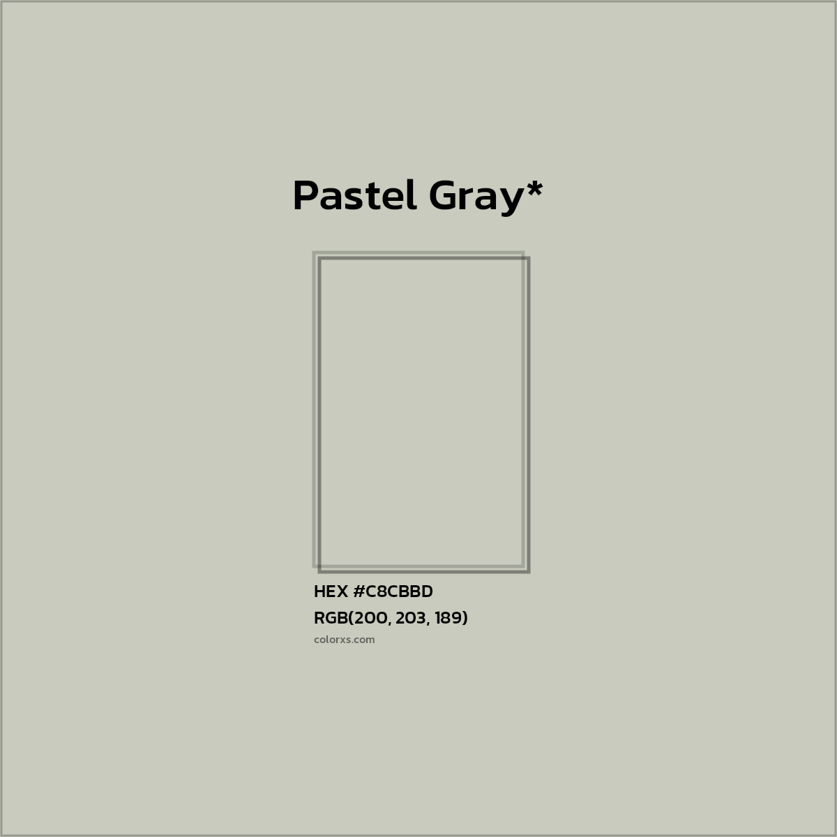 HEX #C8CBBD Color Name, Color Code, Palettes, Similar Paints, Images