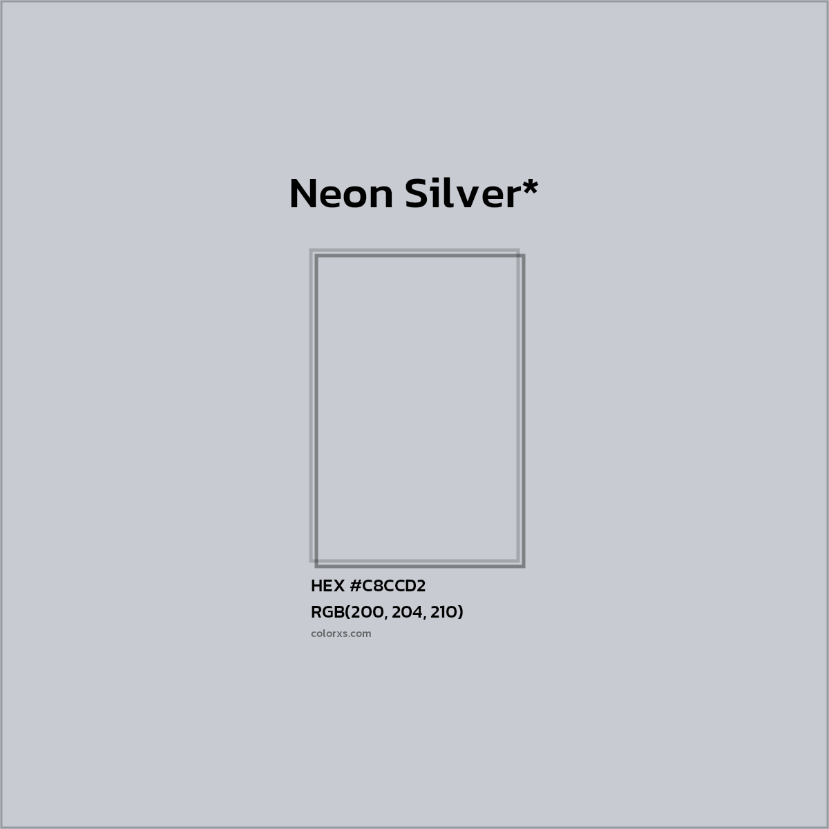 HEX #C8CCD2 Color Name, Color Code, Palettes, Similar Paints, Images