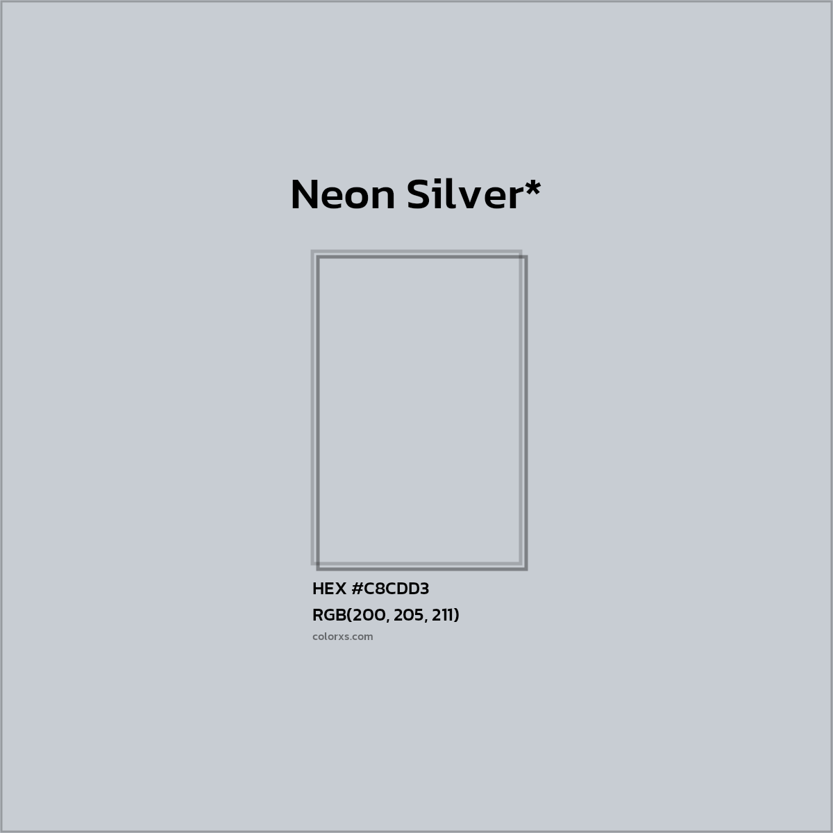 HEX #C8CDD3 Color Name, Color Code, Palettes, Similar Paints, Images