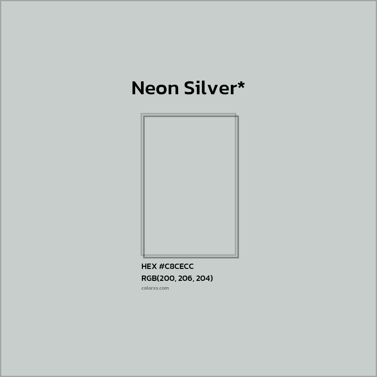 HEX #C8CECC Color Name, Color Code, Palettes, Similar Paints, Images