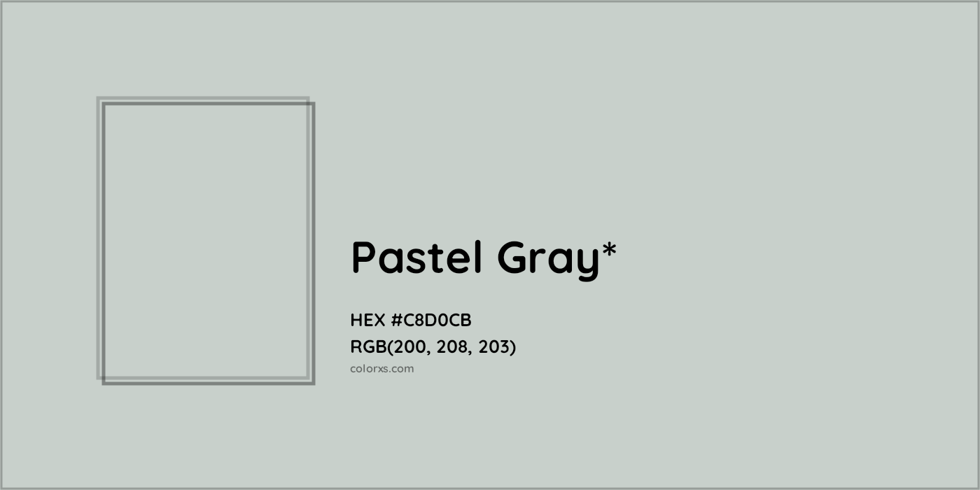 HEX #C8D0CB Color Name, Color Code, Palettes, Similar Paints, Images