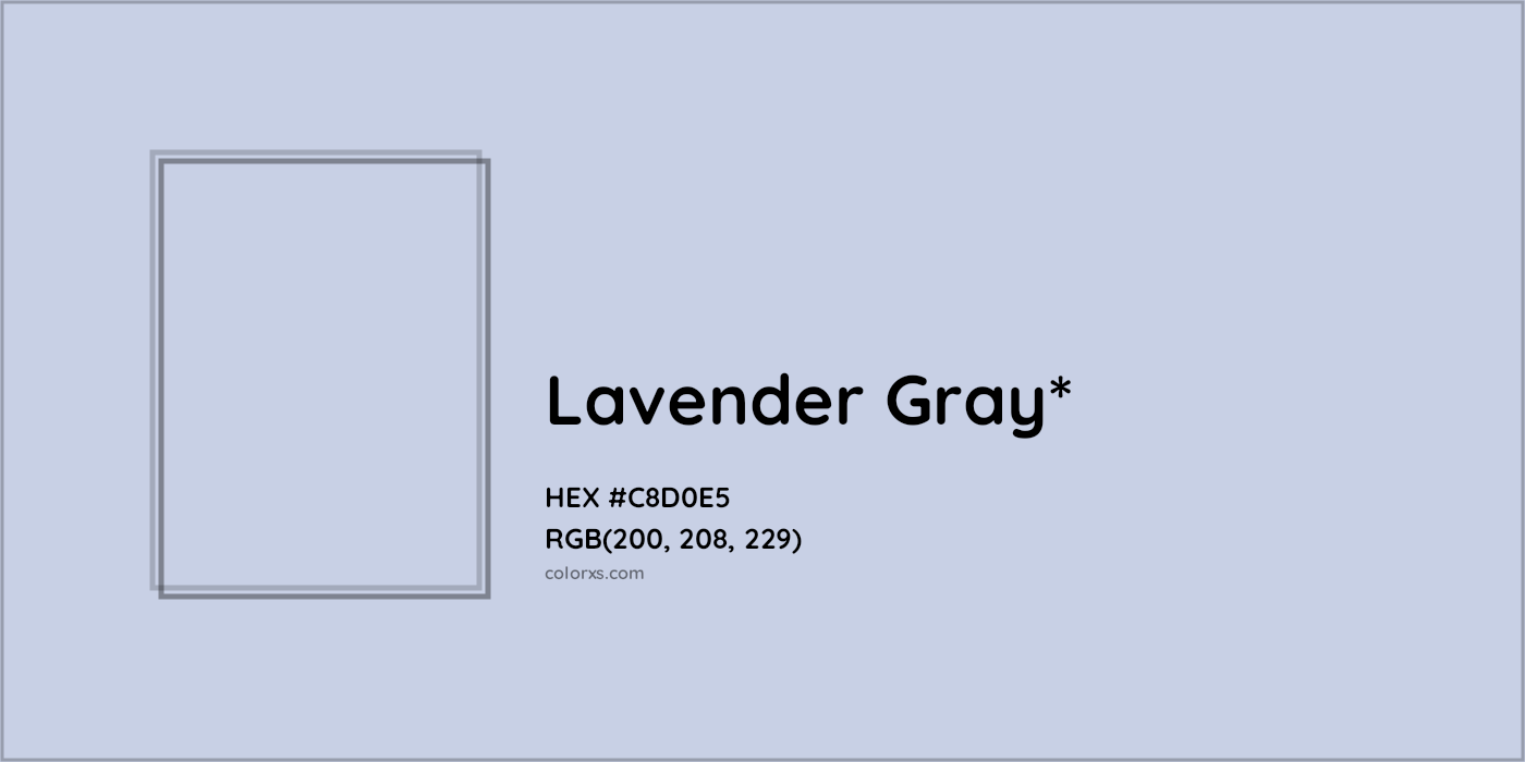 HEX #C8D0E5 Color Name, Color Code, Palettes, Similar Paints, Images