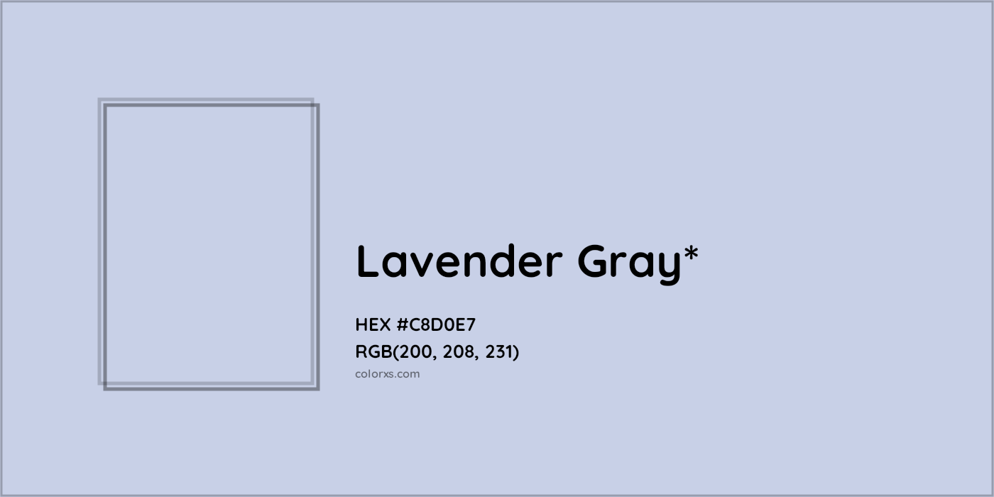 HEX #C8D0E7 Color Name, Color Code, Palettes, Similar Paints, Images