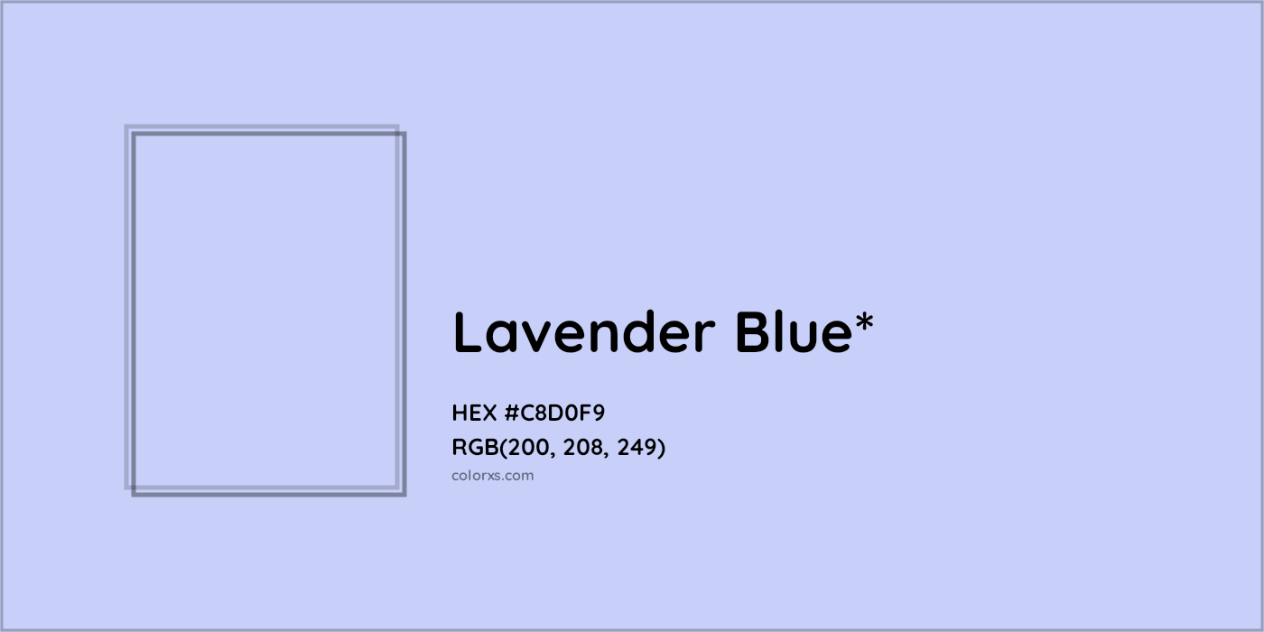 HEX #C8D0F9 Color Name, Color Code, Palettes, Similar Paints, Images