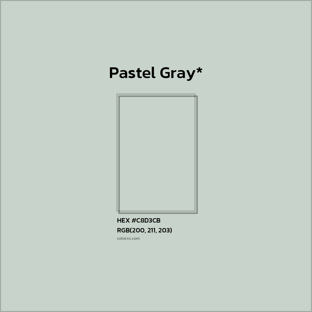 HEX #C8D3CB Color Name, Color Code, Palettes, Similar Paints, Images