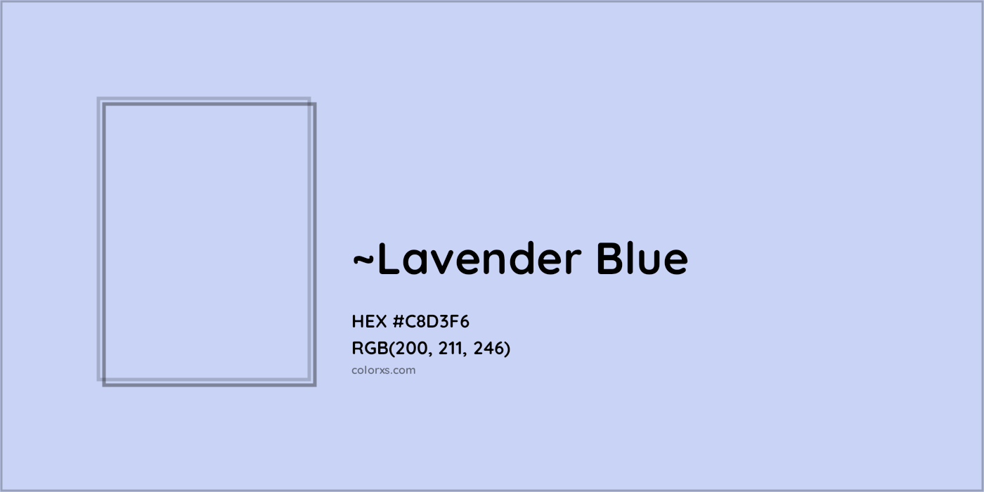HEX #C8D3F6 Color Name, Color Code, Palettes, Similar Paints, Images