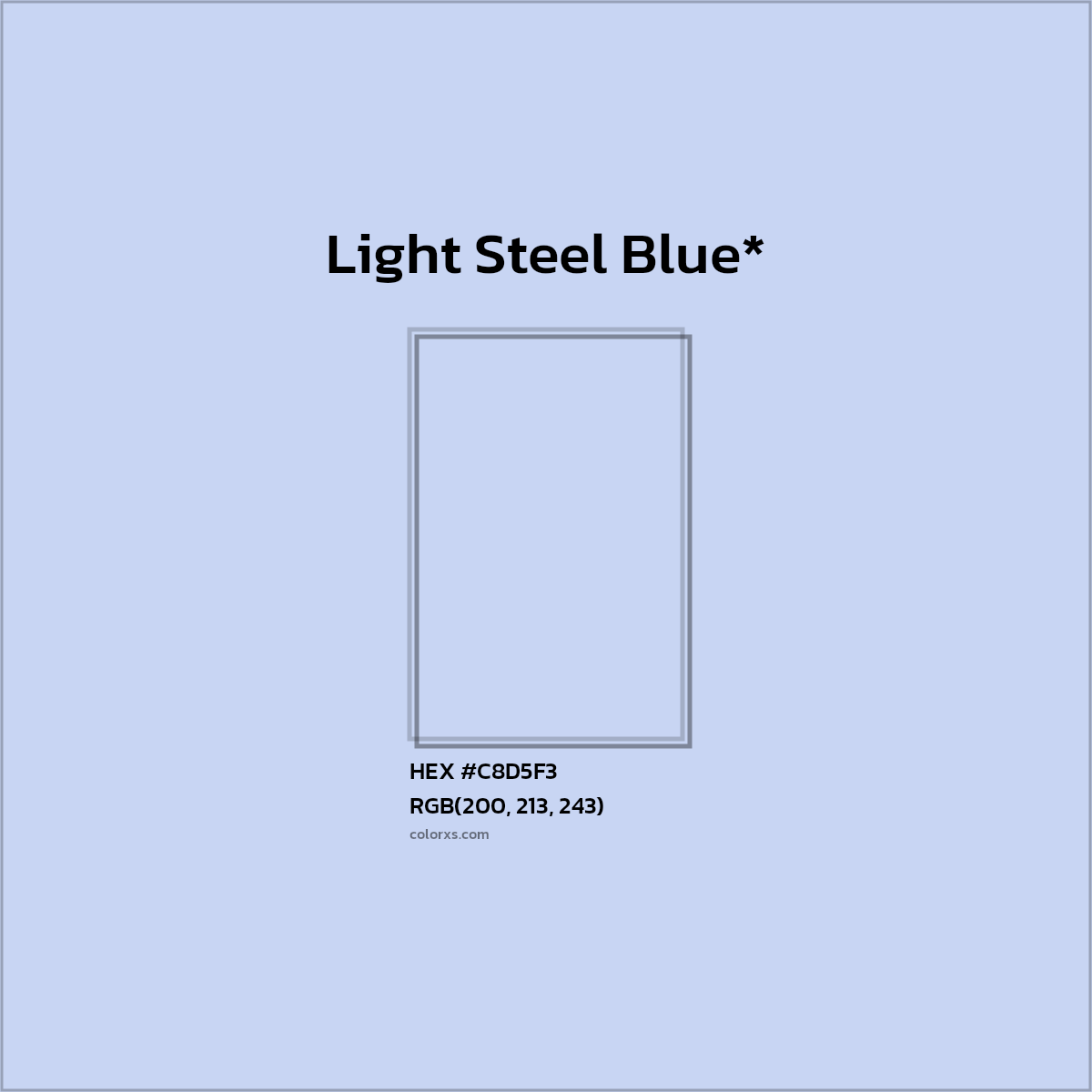HEX #C8D5F3 Color Name, Color Code, Palettes, Similar Paints, Images