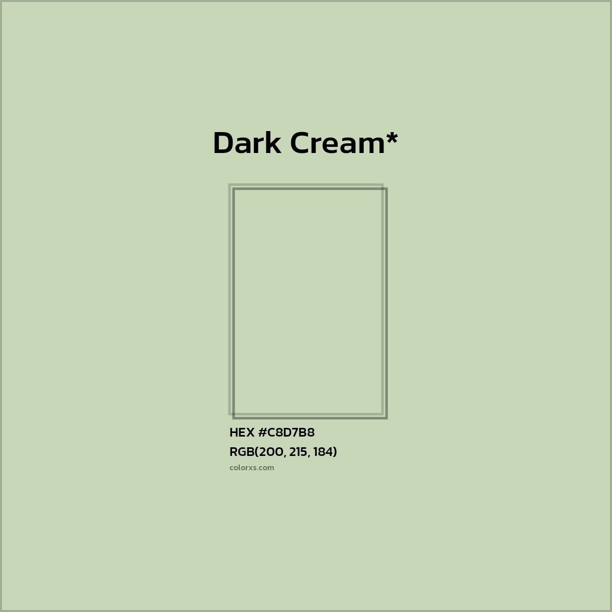 HEX #C8D7B8 Color Name, Color Code, Palettes, Similar Paints, Images