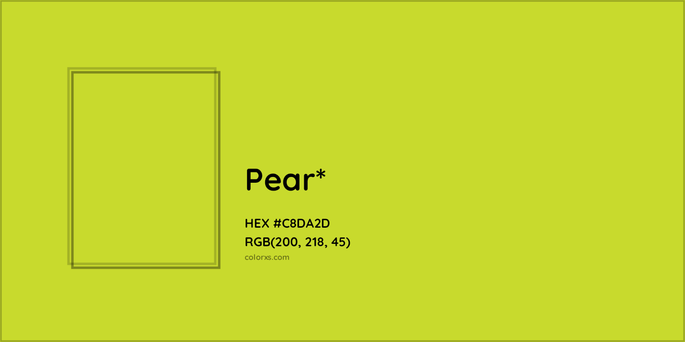 HEX #C8DA2D Color Name, Color Code, Palettes, Similar Paints, Images