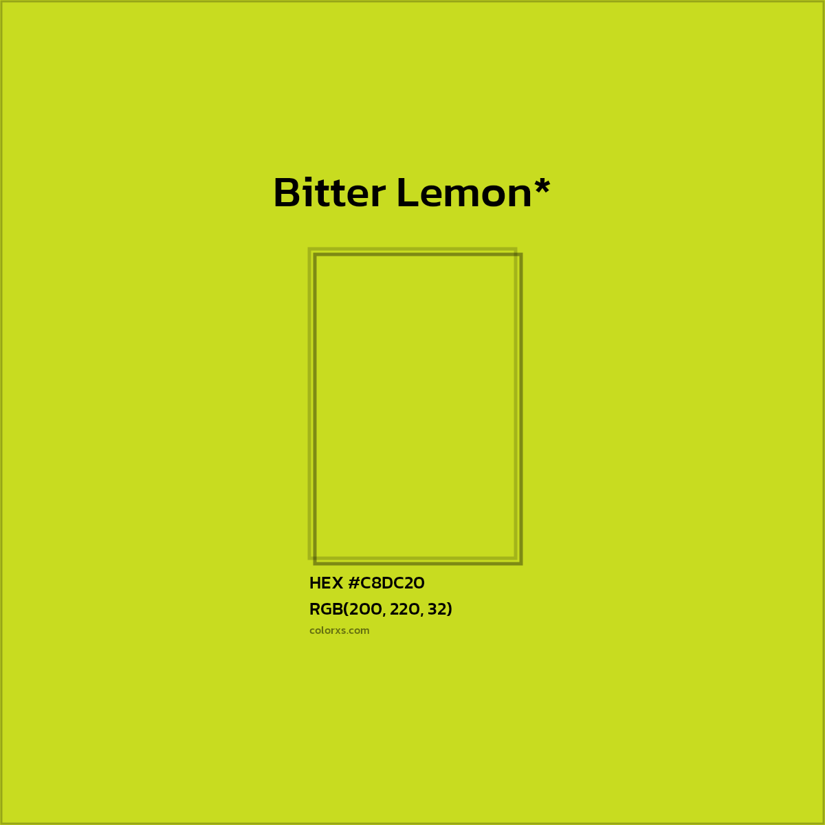 HEX #C8DC20 Color Name, Color Code, Palettes, Similar Paints, Images