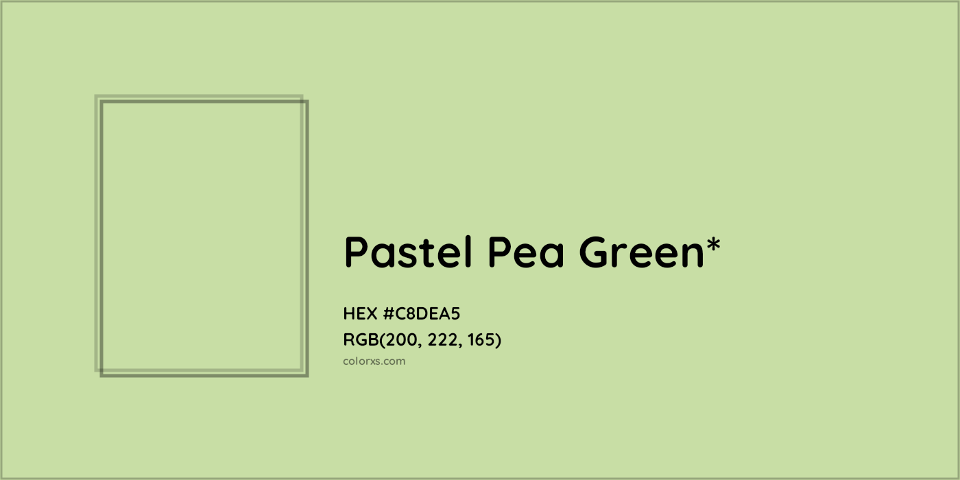HEX #C8DEA5 Color Name, Color Code, Palettes, Similar Paints, Images