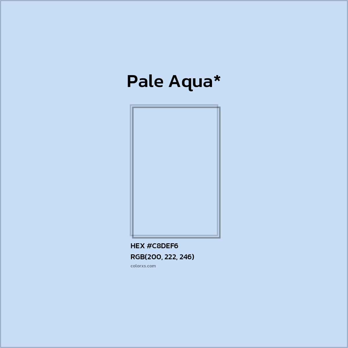 HEX #C8DEF6 Color Name, Color Code, Palettes, Similar Paints, Images