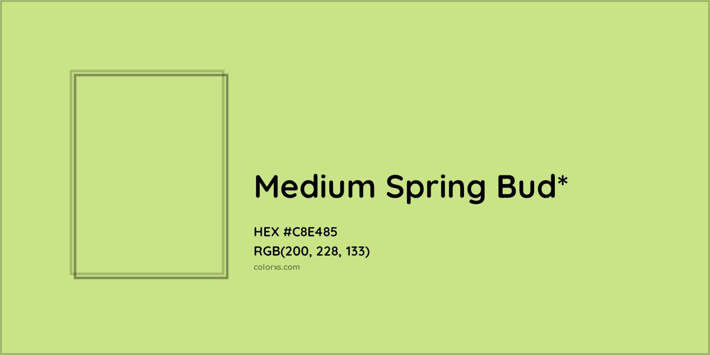 HEX #C8E485 Color Name, Color Code, Palettes, Similar Paints, Images