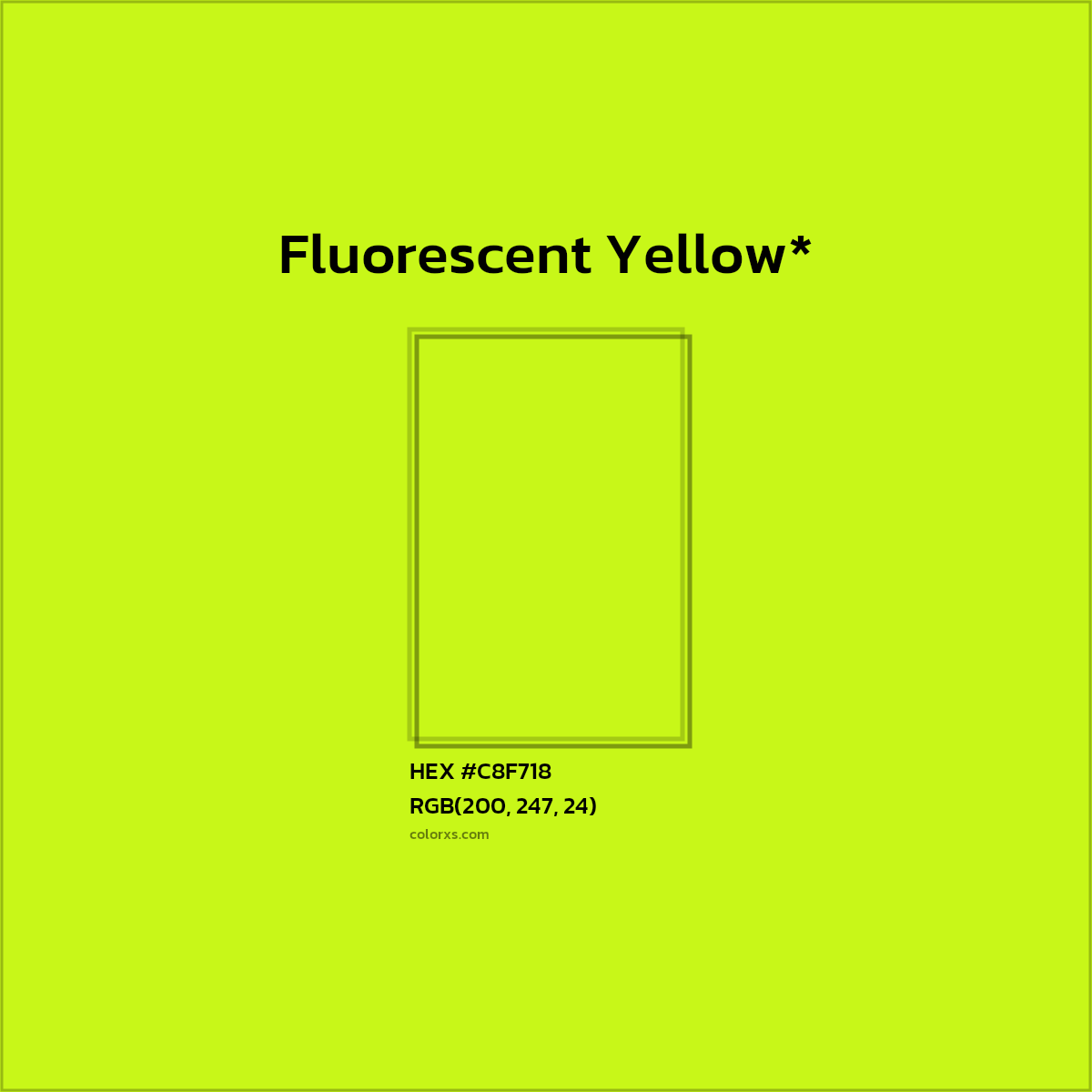 HEX #C8F718 Color Name, Color Code, Palettes, Similar Paints, Images