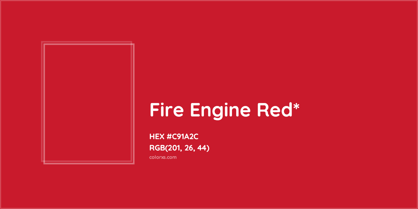 HEX #C91A2C Color Name, Color Code, Palettes, Similar Paints, Images