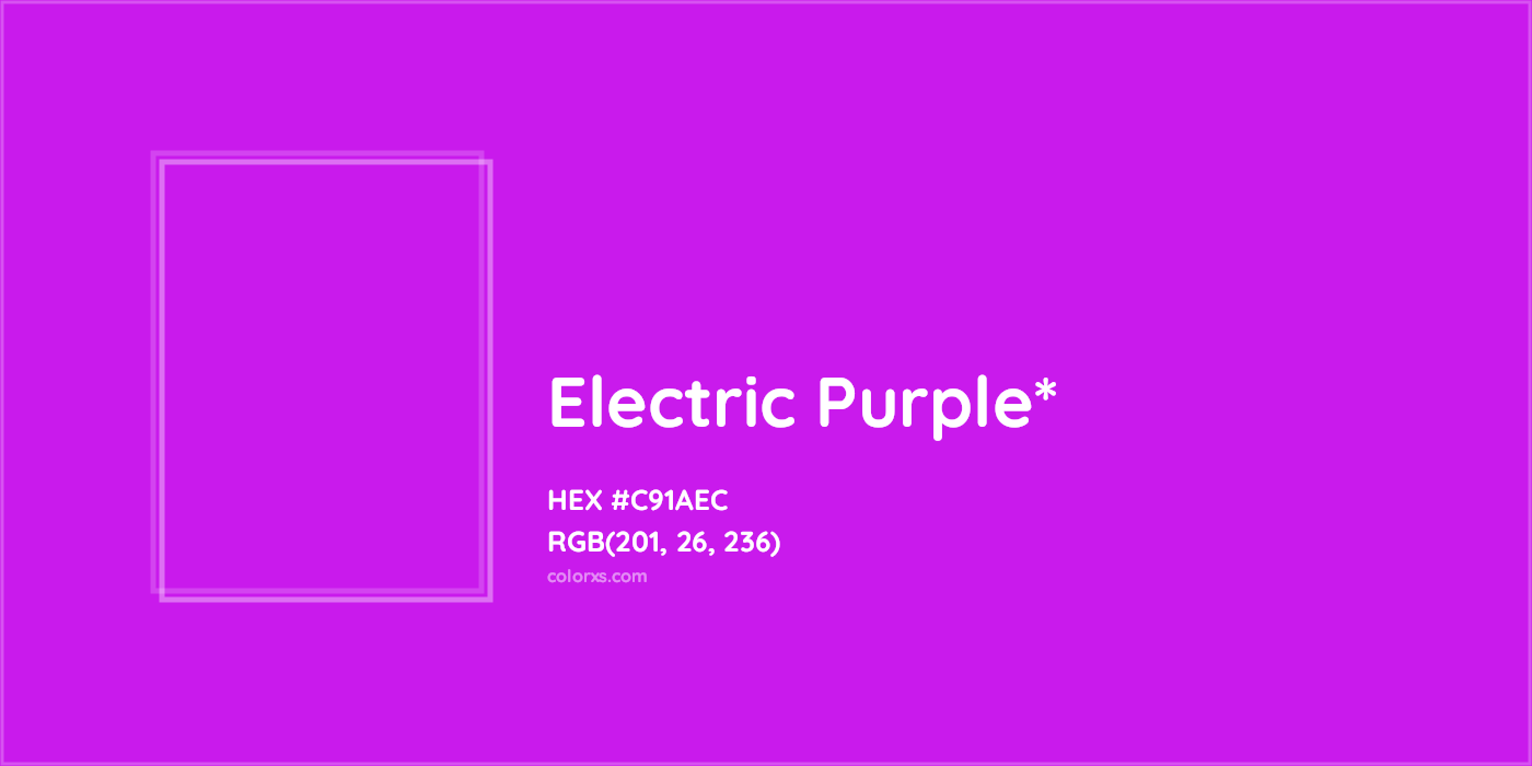 HEX #C91AEC Color Name, Color Code, Palettes, Similar Paints, Images