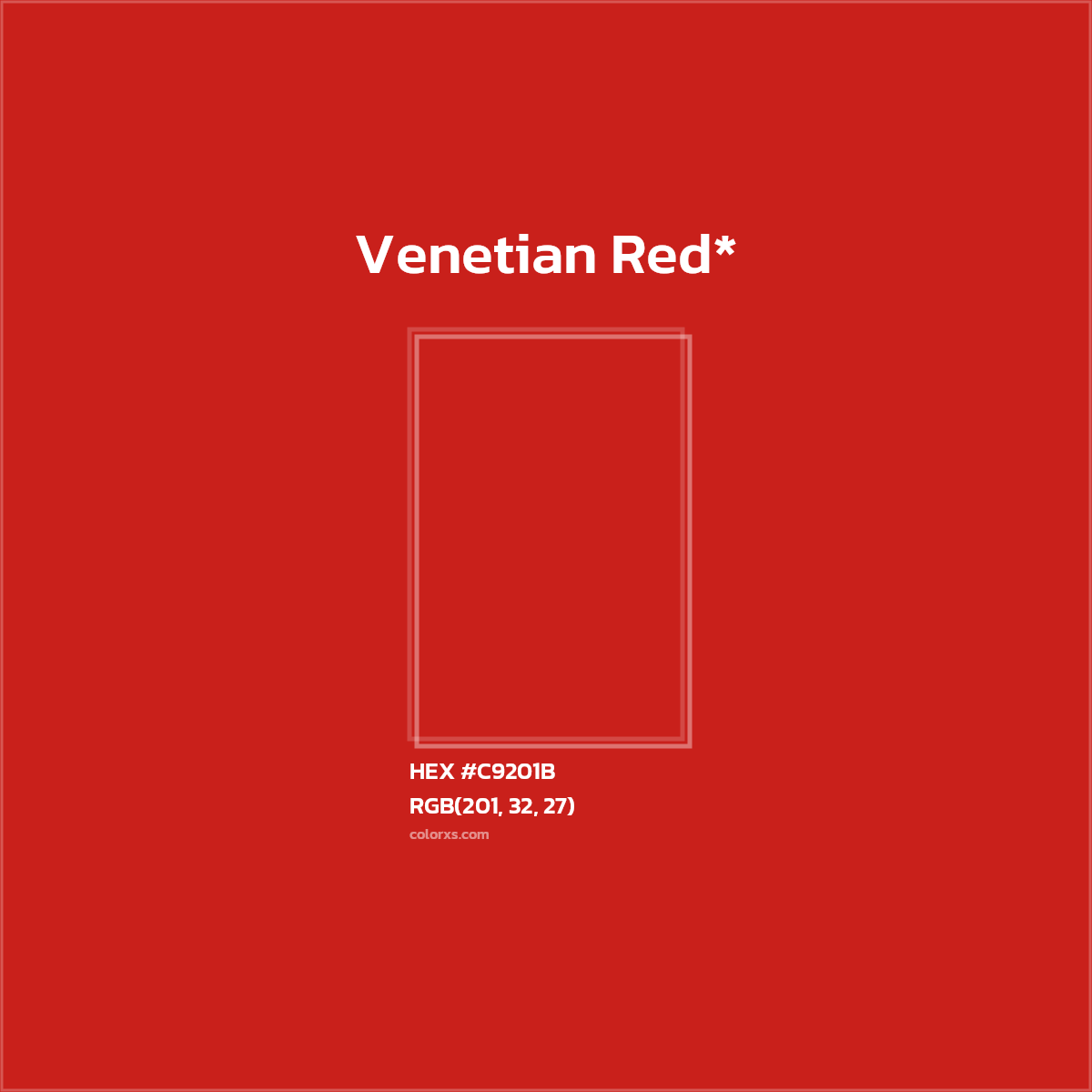 HEX #C9201B Color Name, Color Code, Palettes, Similar Paints, Images