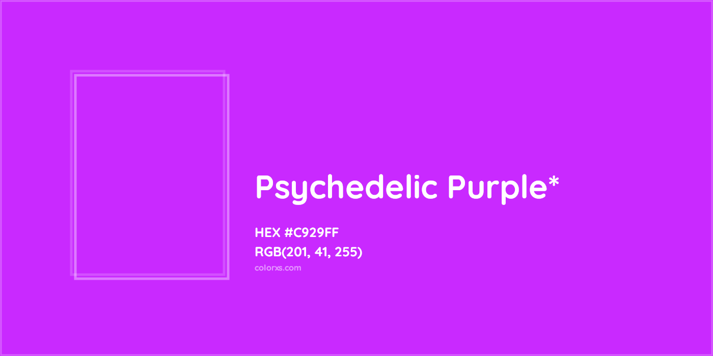 HEX #C929FF Color Name, Color Code, Palettes, Similar Paints, Images