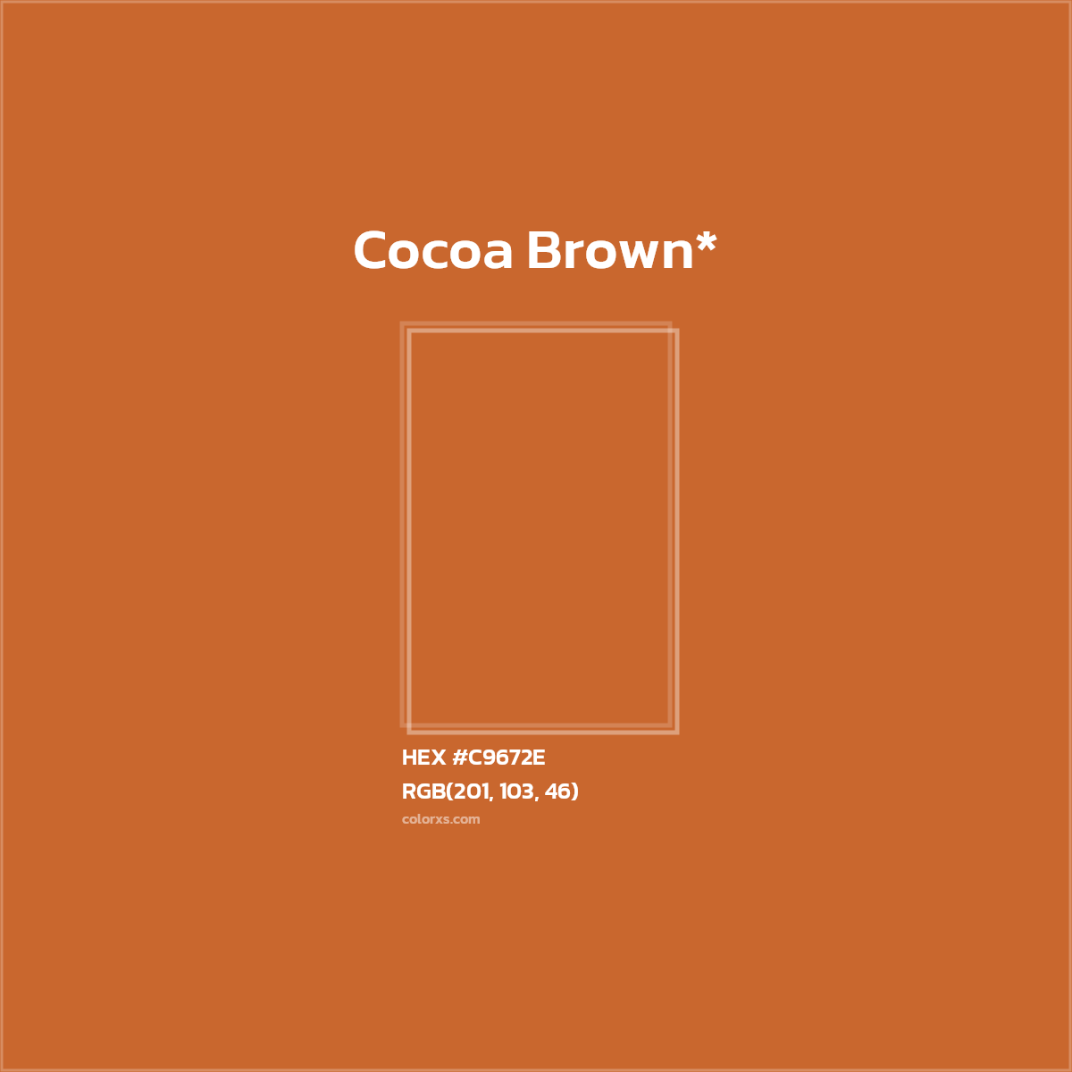 HEX #C9672E Color Name, Color Code, Palettes, Similar Paints, Images