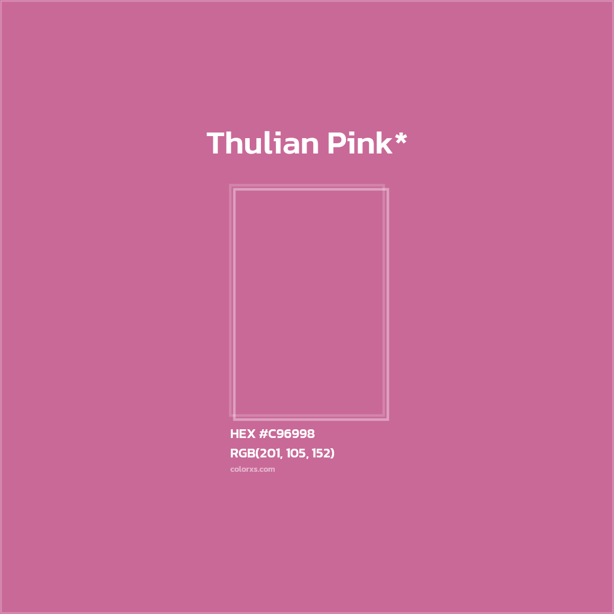 HEX #C96998 Color Name, Color Code, Palettes, Similar Paints, Images